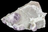 Purple Fluorite on Quartz Epimorphs - Arizona #103561-1